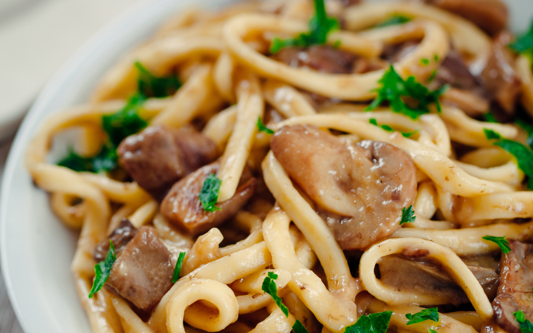 Pastas con Setas Ostras